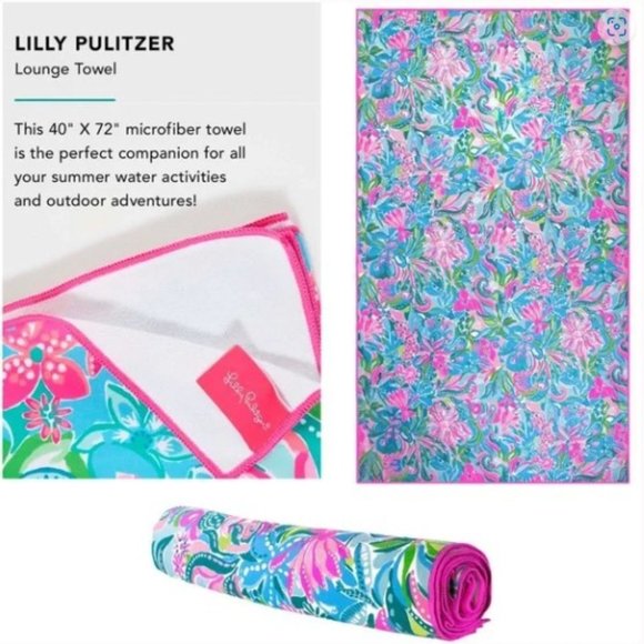 LILLY PULITZER LOUNGE TOWEL - NWT - Picture 3 of 9